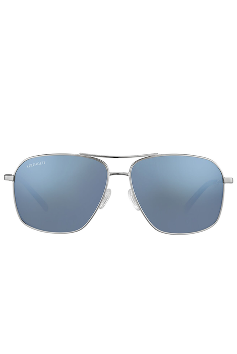 Serengeti Dorwinn - Shiny Silver/Mineral Polarized 555nm Blue