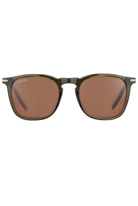 Serengeti Delio - Shiny Crystal Khaki/Mineral Polarized Drivers