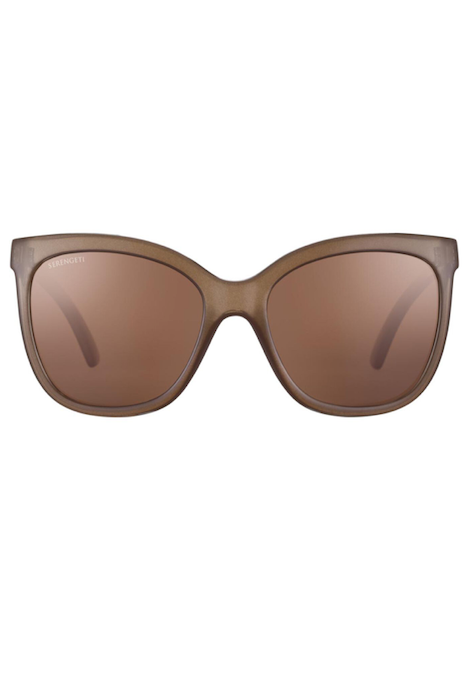 Serengeti Agata - Shiny Espresso/Mineral Polarized Drivers