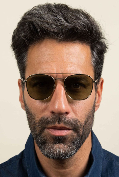 Serengeti Carroll - Matte Khaki/Mineral Polarized Drivers Gold