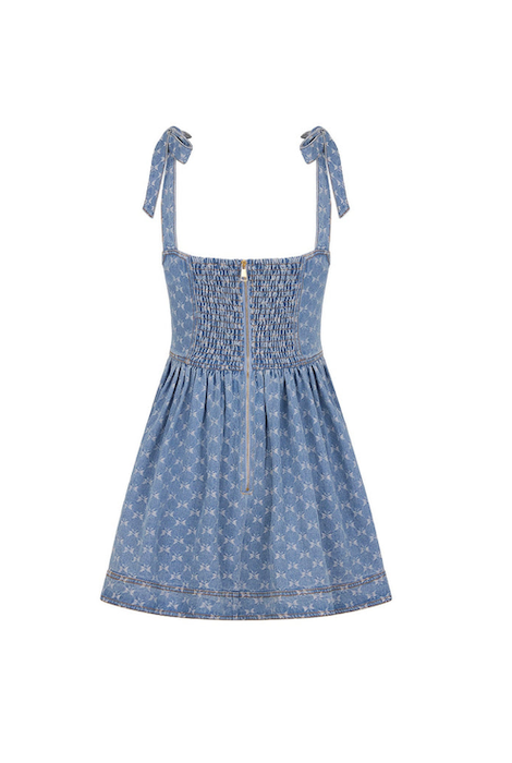 Kulani Kinis Ruffle Corset Mini Dress - Darling Denim