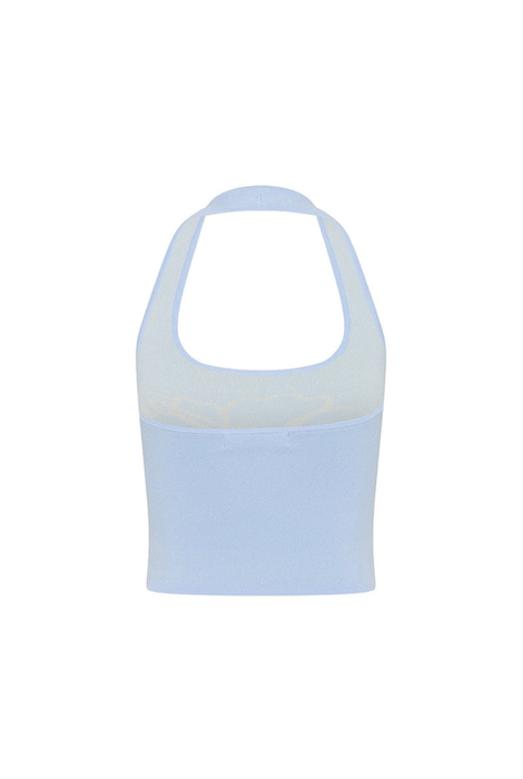 Kulani Kinis Knit Halter Tank Top - Floral Fizz