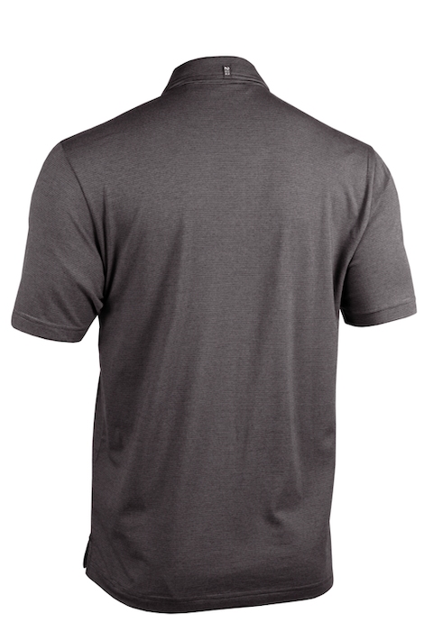 2UNDR The Microstripe Polo - Black Microstripe