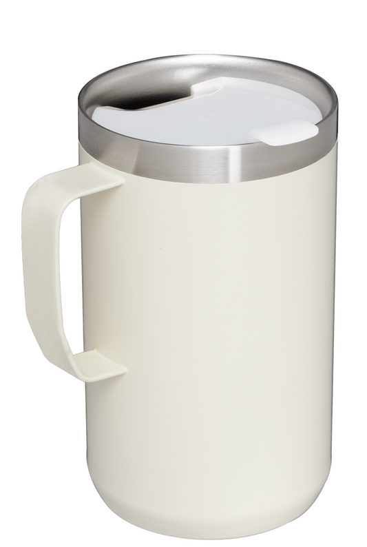 Taza Stanley The Stay-Hot Camp de 24 oz - Crema brillante