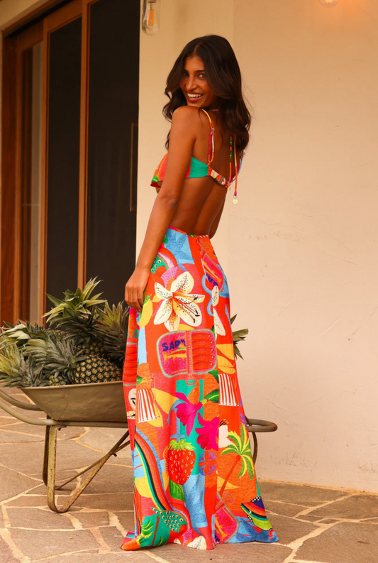 Kulani Kinis Beaded Cut Out Maxi Dress - Havana Haven