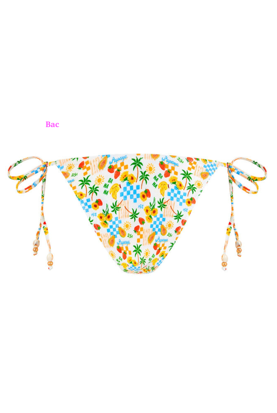 Kulani Kinis Dipped Cheeky Tie Bikini Bottom - Suncatcher