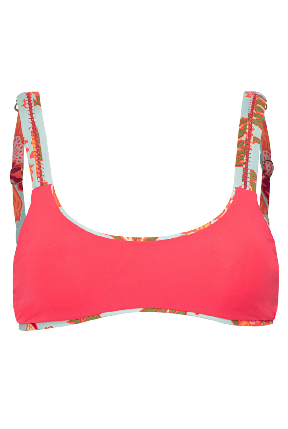Maaji Floral Sky Nalai Sporty Bralette Bikini Top