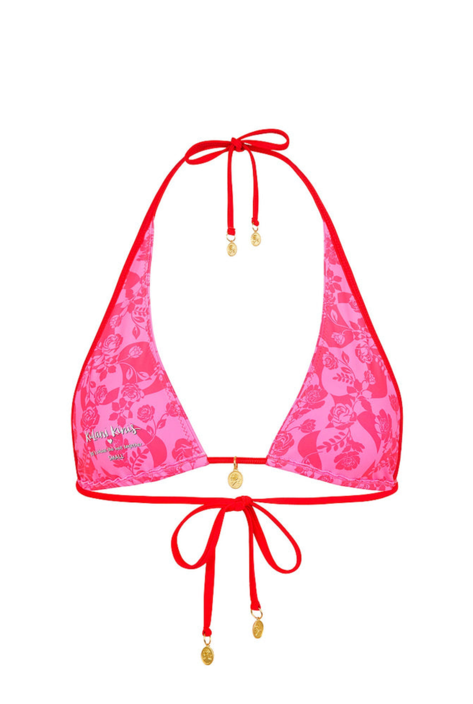 Kulani Kinis Bind Tie Halter Bikini Top - Hearts Collide