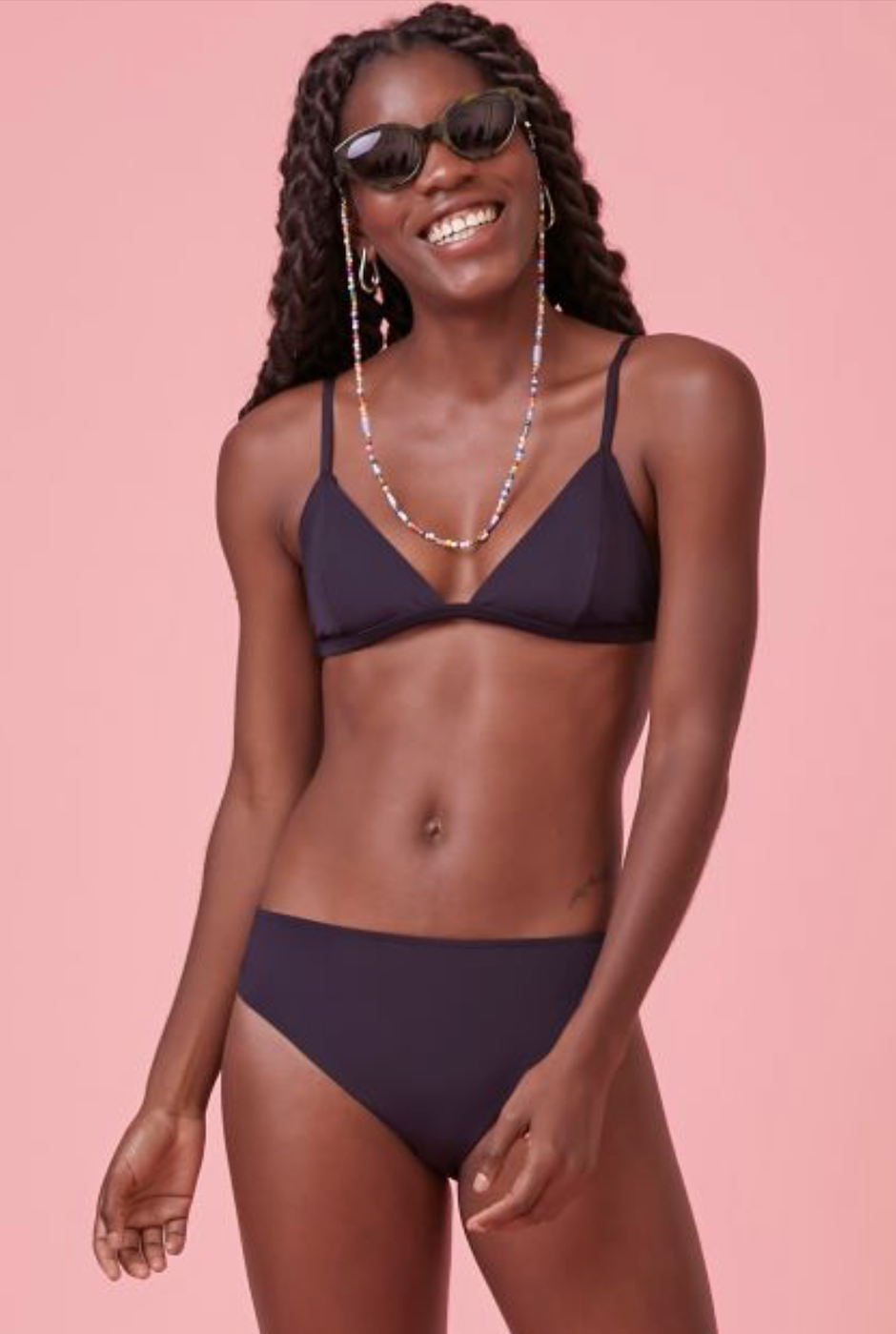 CULOTTE TRIANGLE BAS DE BIKINI NOIR
