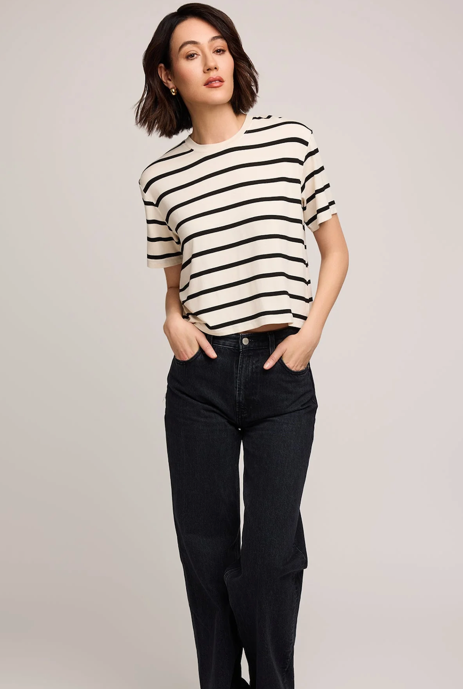 Gentle Fawn Jaxon T-Shirt - Cream Stripe