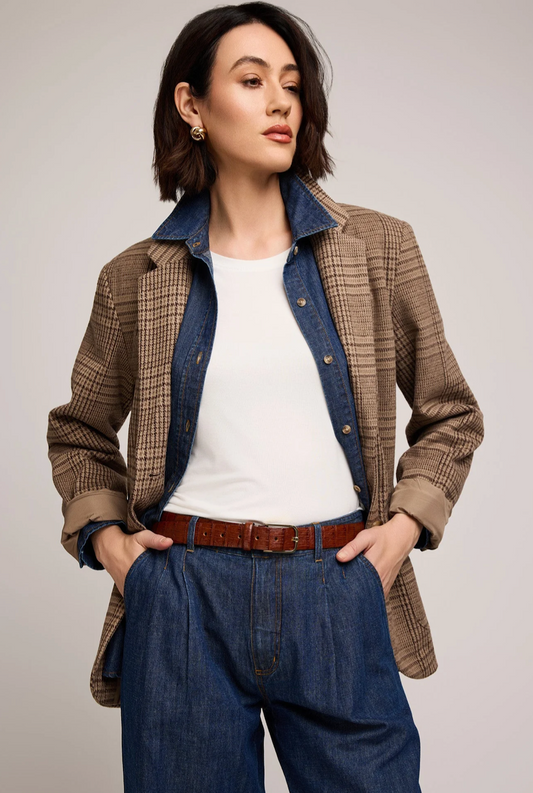 Gentle Fawn Sapphira Jacket - Chocolate Glencheck