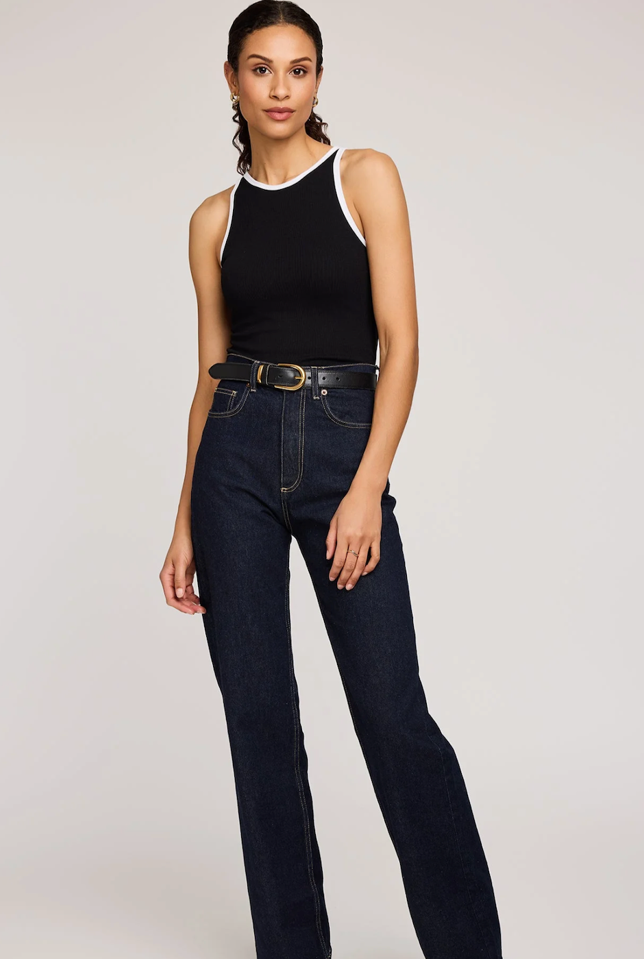 Gentle Fawn Ronan Ringer Tank - Black