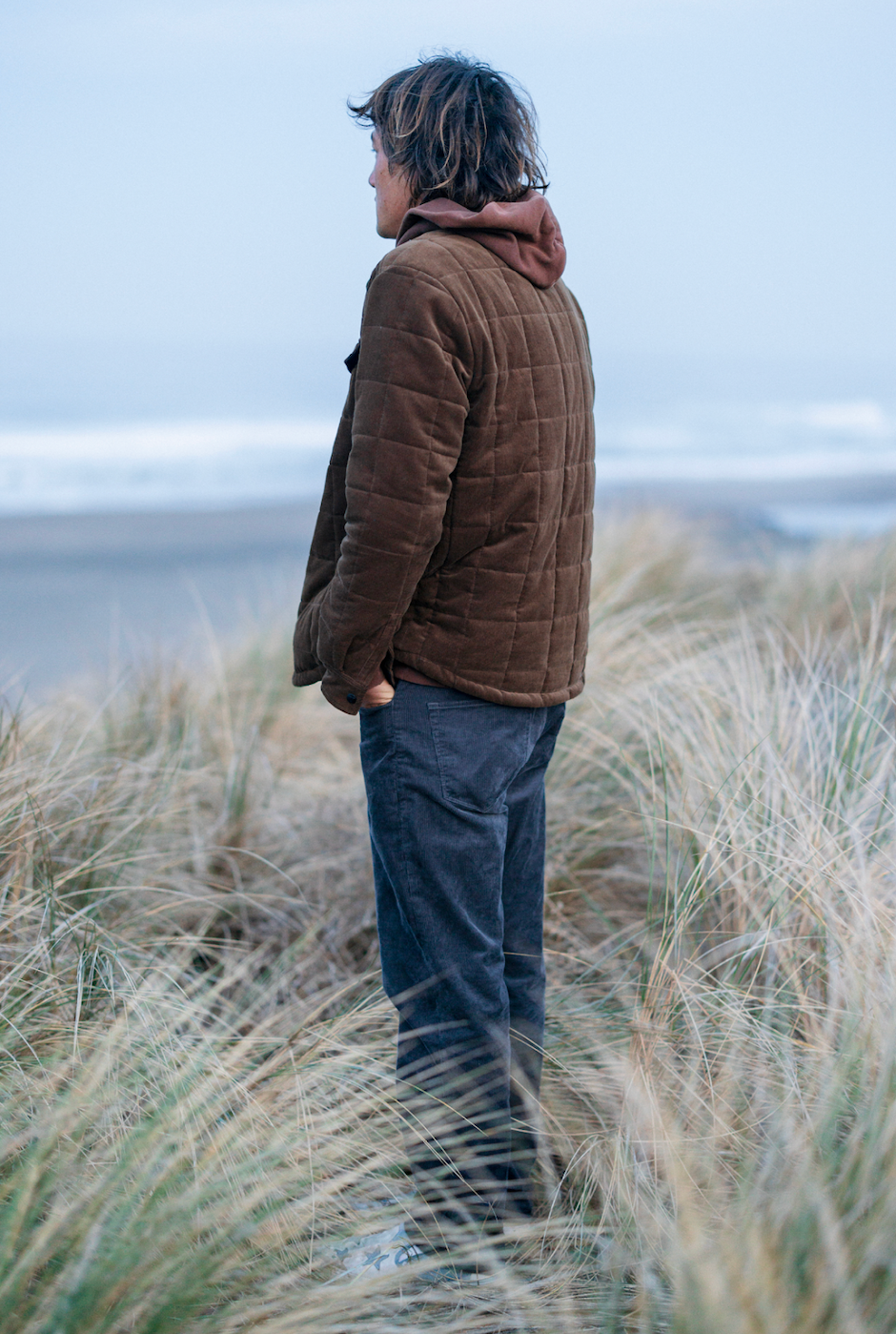 Vissla Cronkite Organic Cord Jacket - Dark Earth