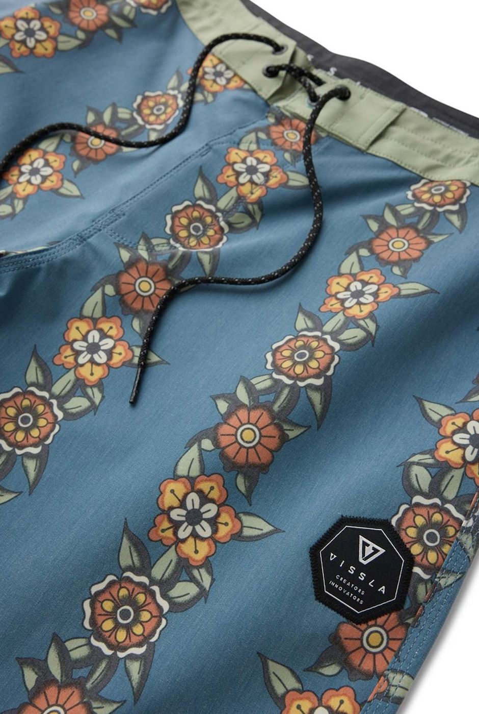 Vissla Ink Lines 17" Boys Boardshort - Midnight