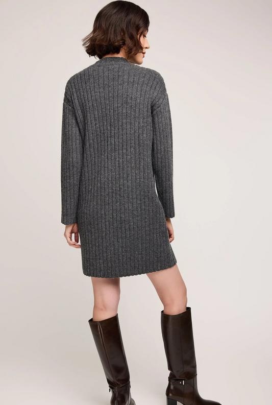 Gentle Fawn Yvette Sweater Dress - Heather Charcoal