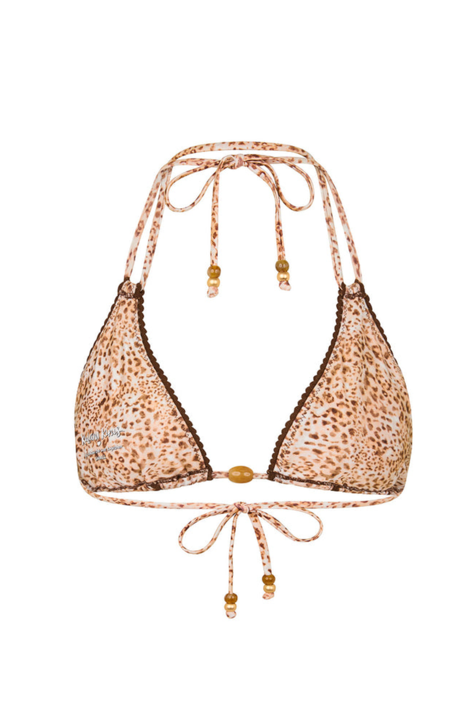 Kulani Kinis Decorative Panel Halter Bikini Top - Wild Skies