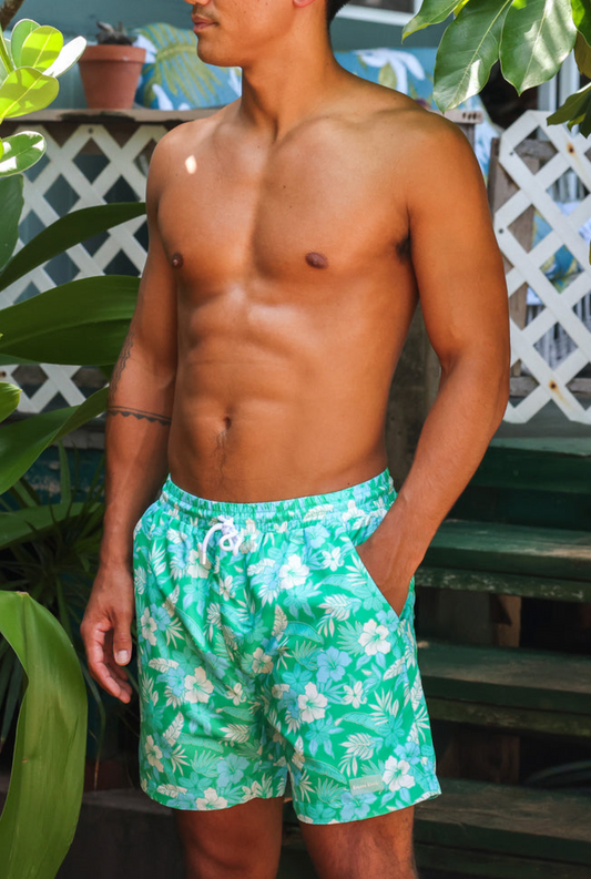 Kulani Kinis Men's Swim Trunks - Barefoot Breeze