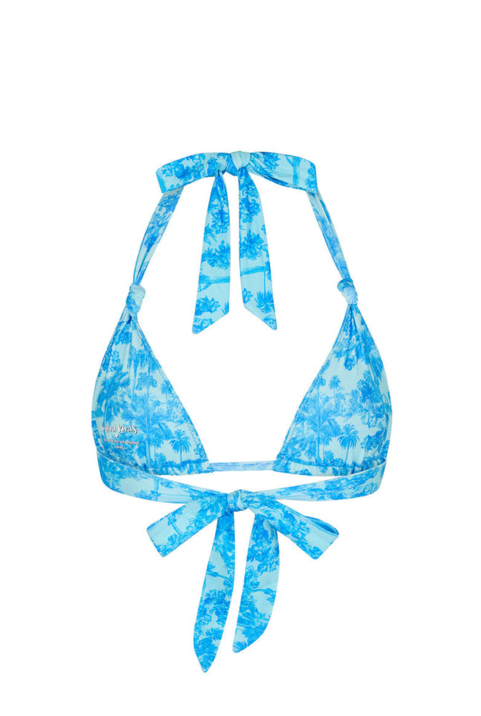 Kulani Kinis Soft Knot Halter Bikini Top - Ocean Paradise