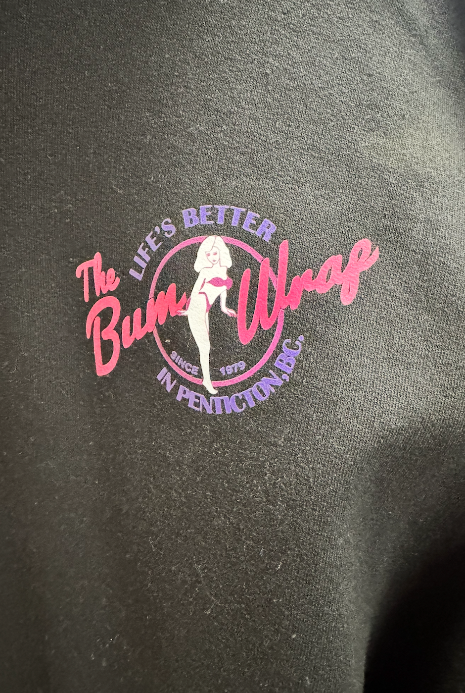 The Bumwrap Alice Unisex Pullover Hoodie - Black