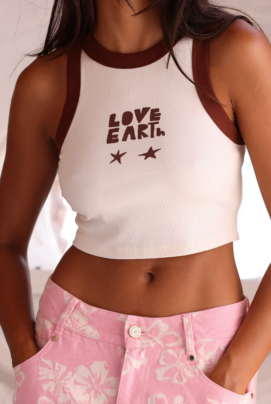 Kulani Kinis Bind Crop Tank Top - Starry Love