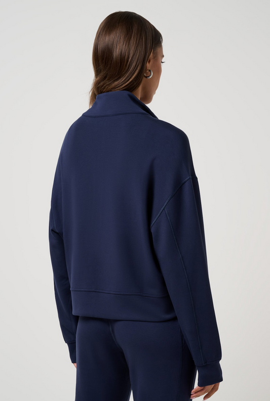TravisMathew Skyloft Soft Half Zip 2.0 Pullover - Navy Blazer
