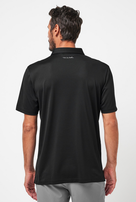 TravisMathew Good Good CS Polo - Black/Eggshell