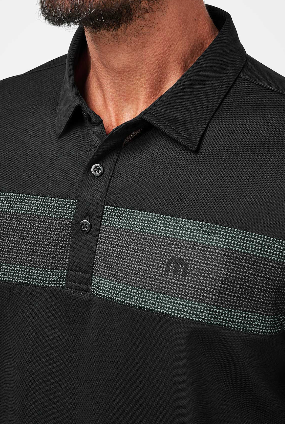 TravisMathew Good Good CS Polo - Black/Eggshell