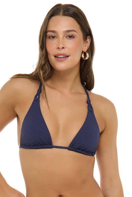 Skye Crinkle Solids Gina Top - Abyssal