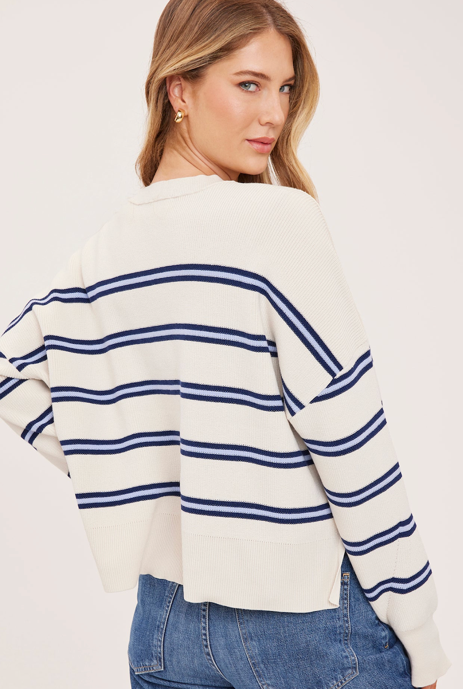 Gentle Fawn Echo Stripe Pullover Sweater