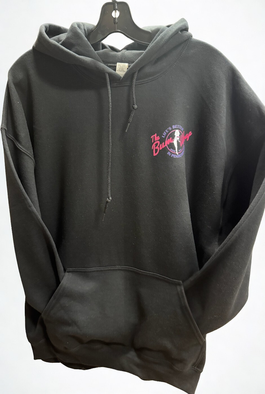The Bumwrap Alice Unisex Pullover Hoodie - Black