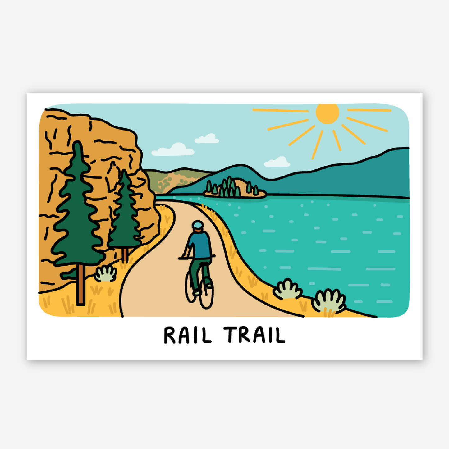 Okanagan Rail Trail Postcard