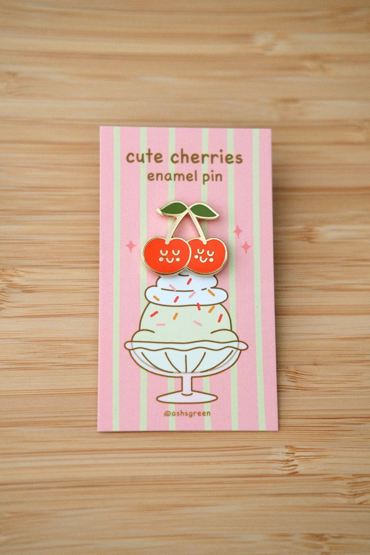 Cute Cherries - enamel pin 🍒