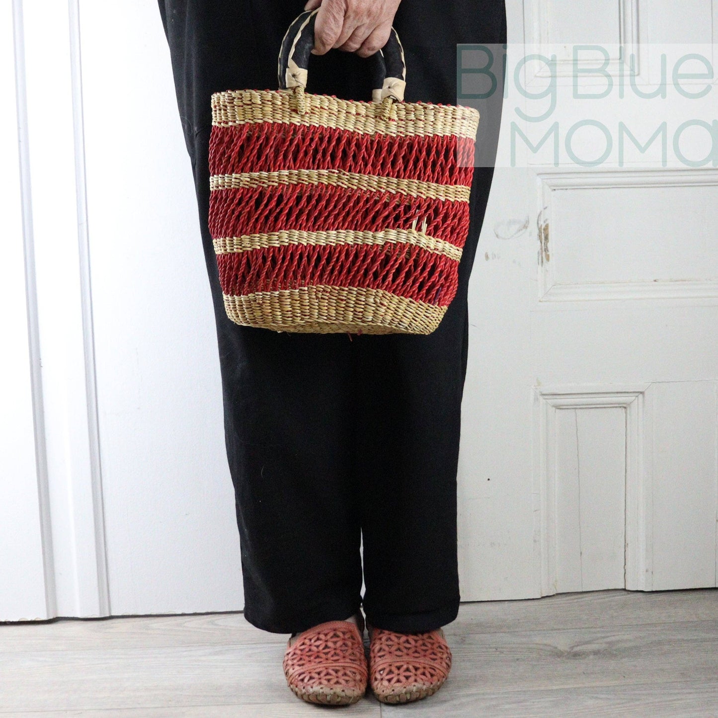 Big Blue Moma Special Net - Small: Natural & Red