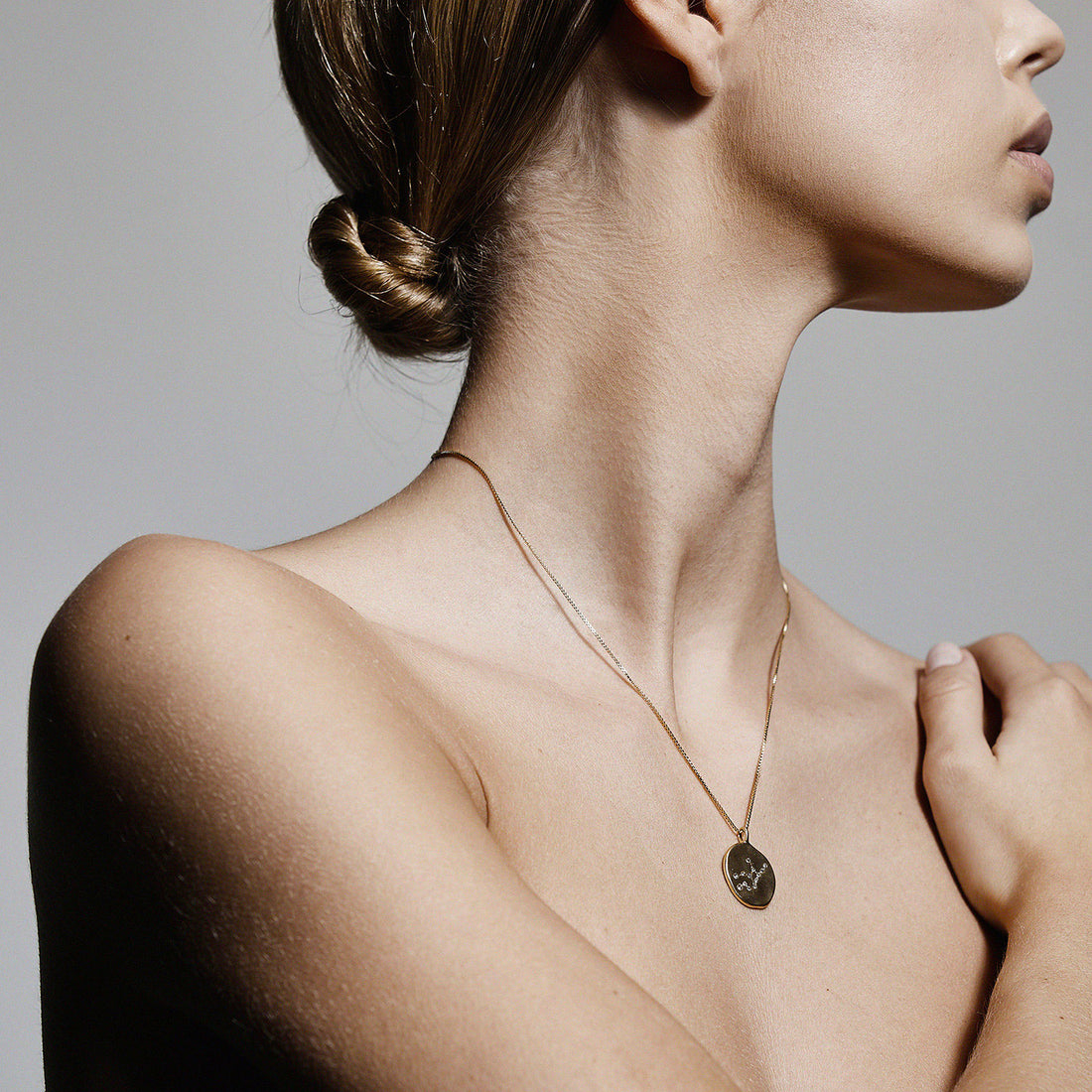 PILGRIM GEMINI NECKLACE GOLD PLATED/CRYSTAL