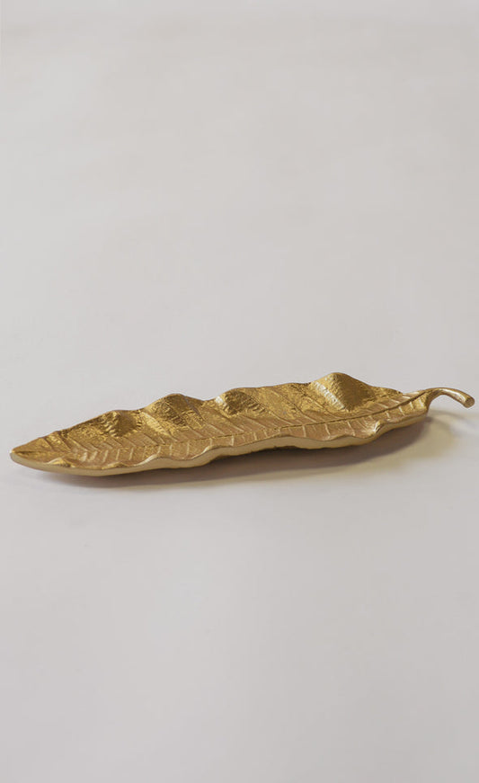 PINK MARTINI HANDCRAFTED LEAF CENTERPIECE GOLD