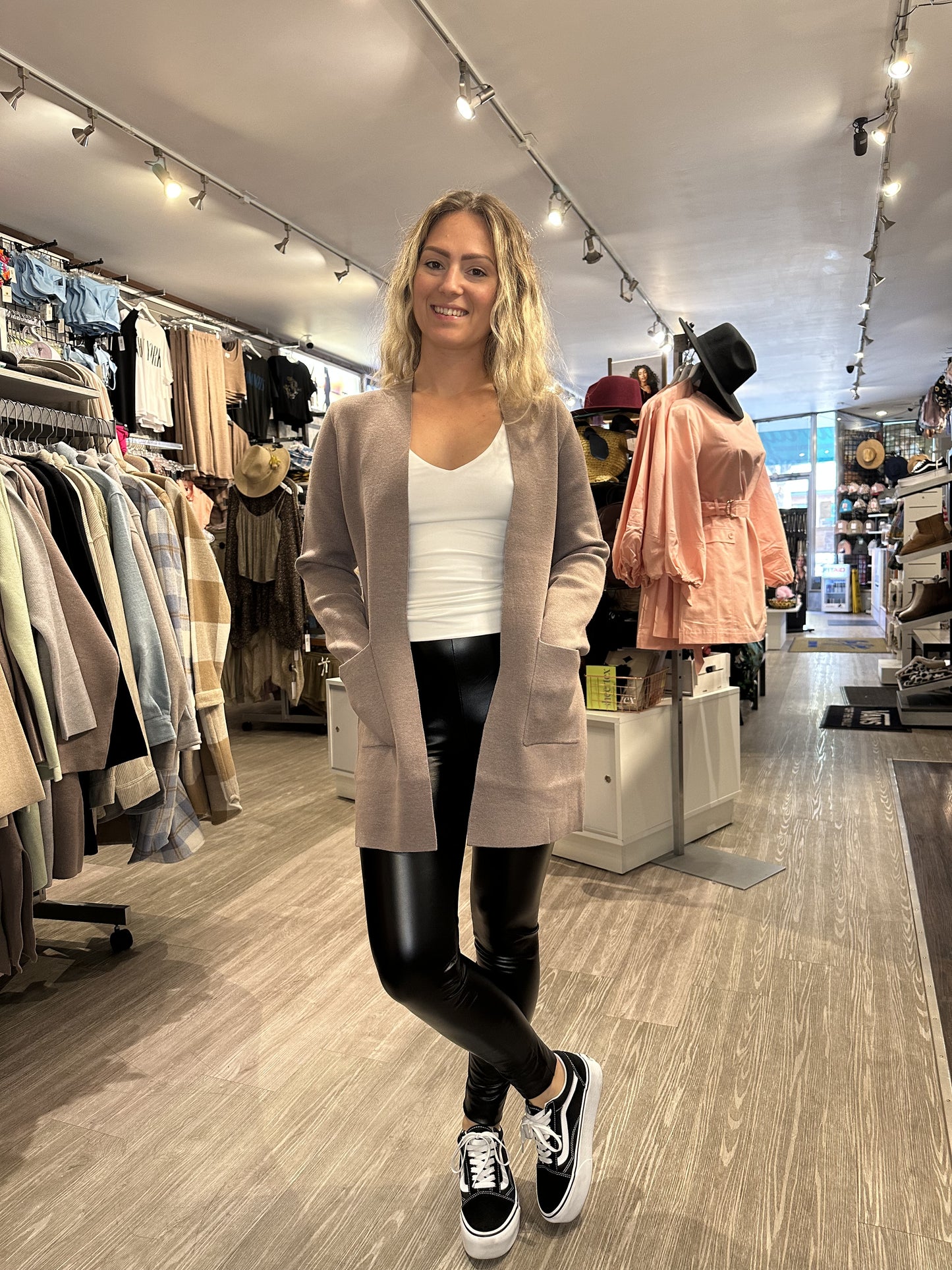 CARDIGAN OUVERT DKR & CO TAUPE