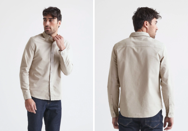 DUER PERFORMANCE OXFORD SHIRT SAND