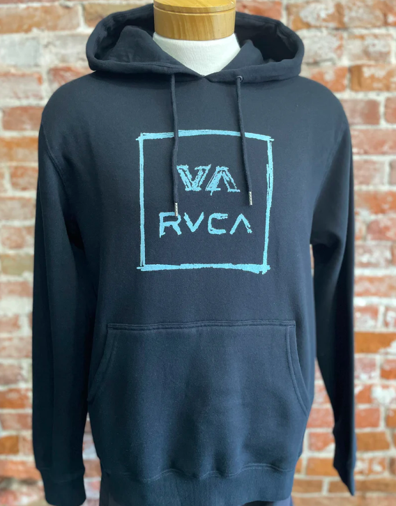 Sweat à capuche RVCA SKETCH ALL THE WAY NOIR
