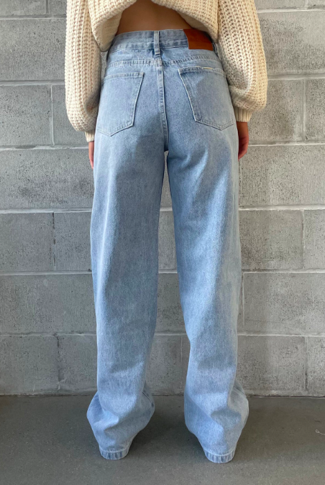 Kuwalla Tee High Rise Denim Light Blue