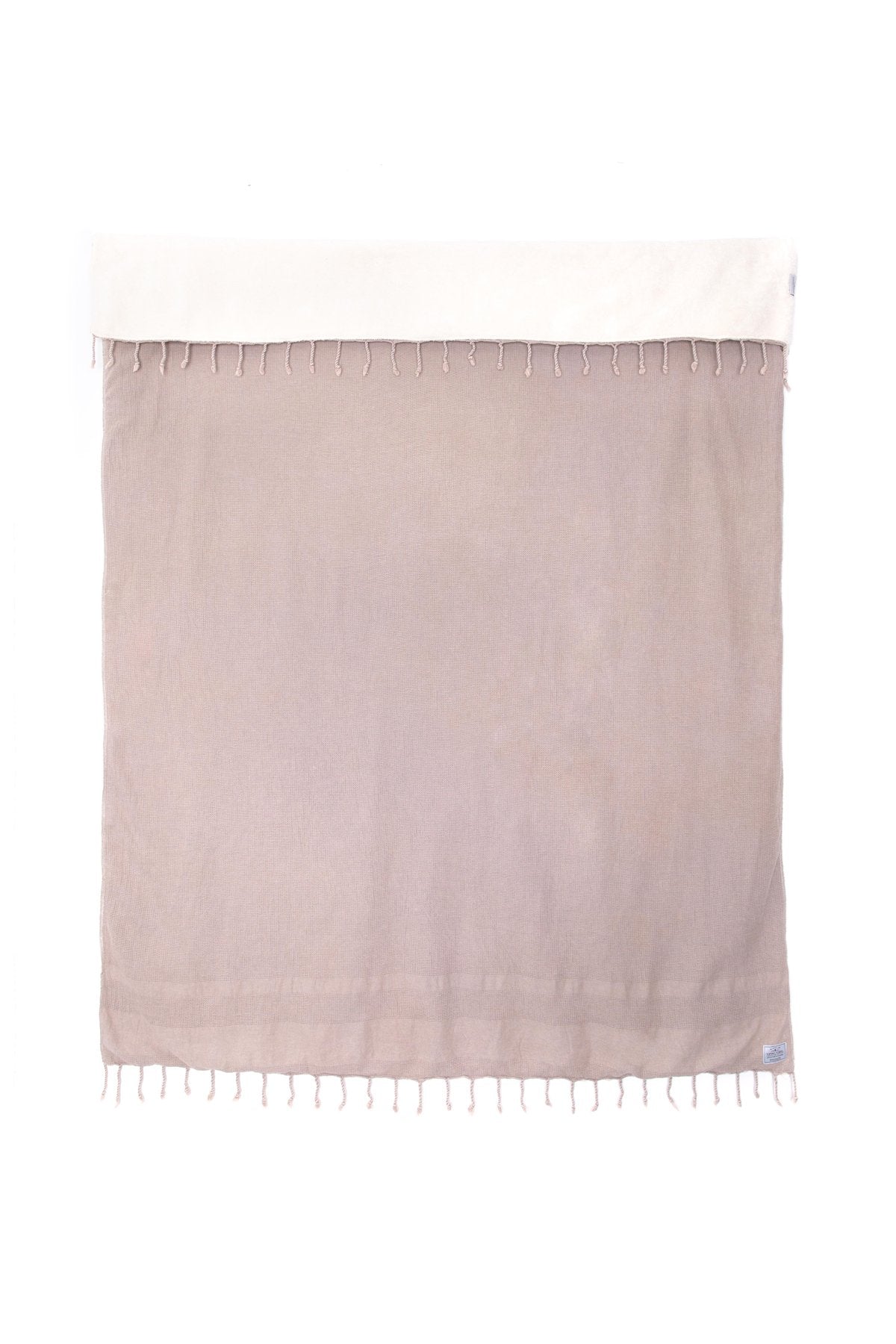 TOFINO TOWEL THE SHORE WASHED WAFFLE THROW MINK