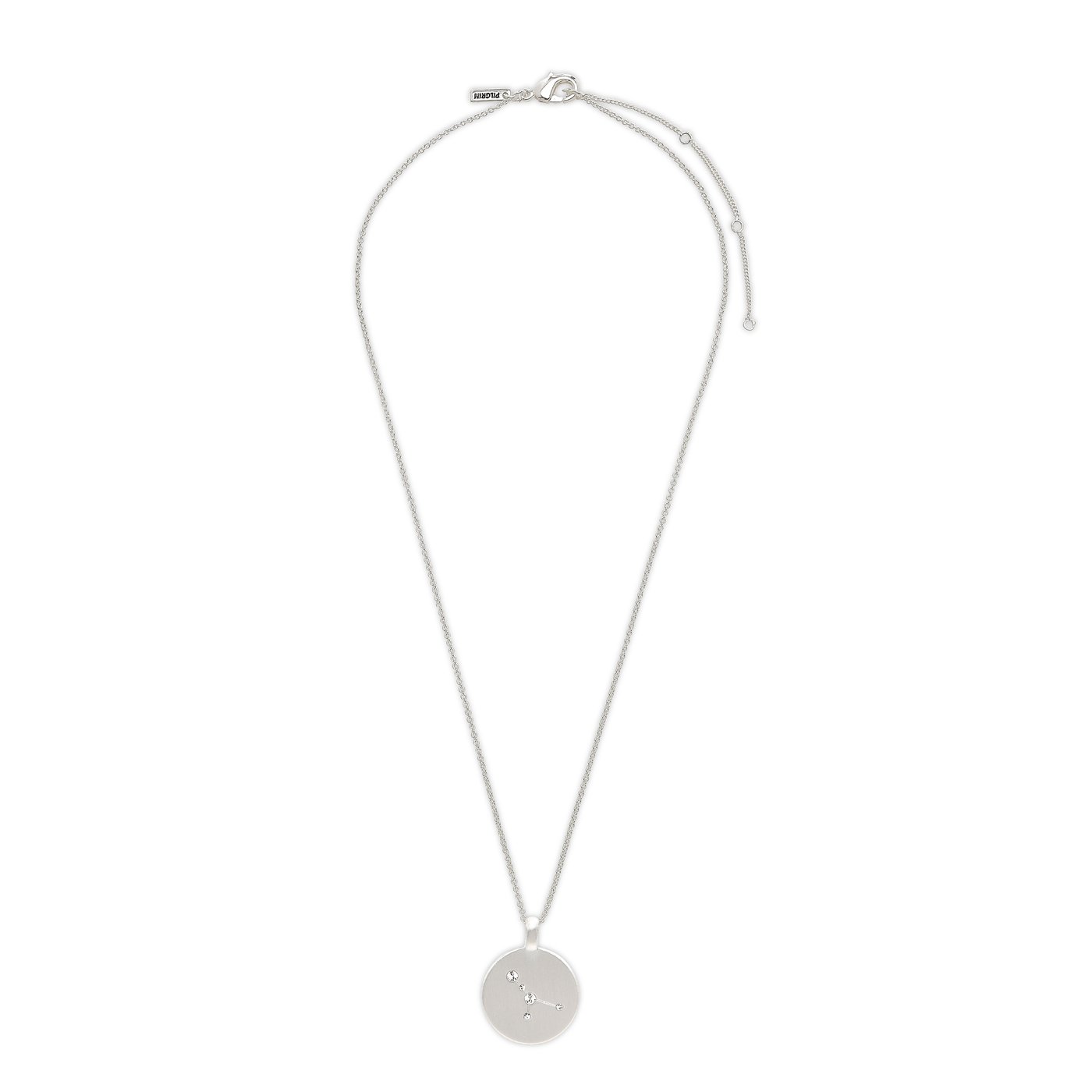 COLLIER CANCER PILGRIM PLAQUÉ ARGENT/CRISTAL