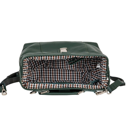Bella, Women’s Full Grain Leather Bag: OLIVE GREEN