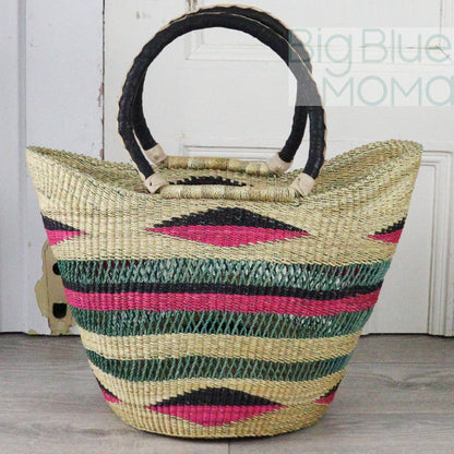 Big Blue Moma U Shopper Large - Traditional Palette