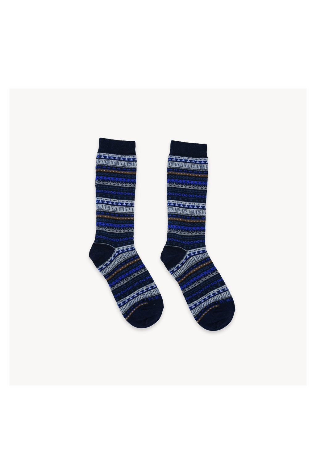 Pokoloko Crew Alpaca Socks in Lapis Lazuli, soft Peruvian baby alpaca crew socks