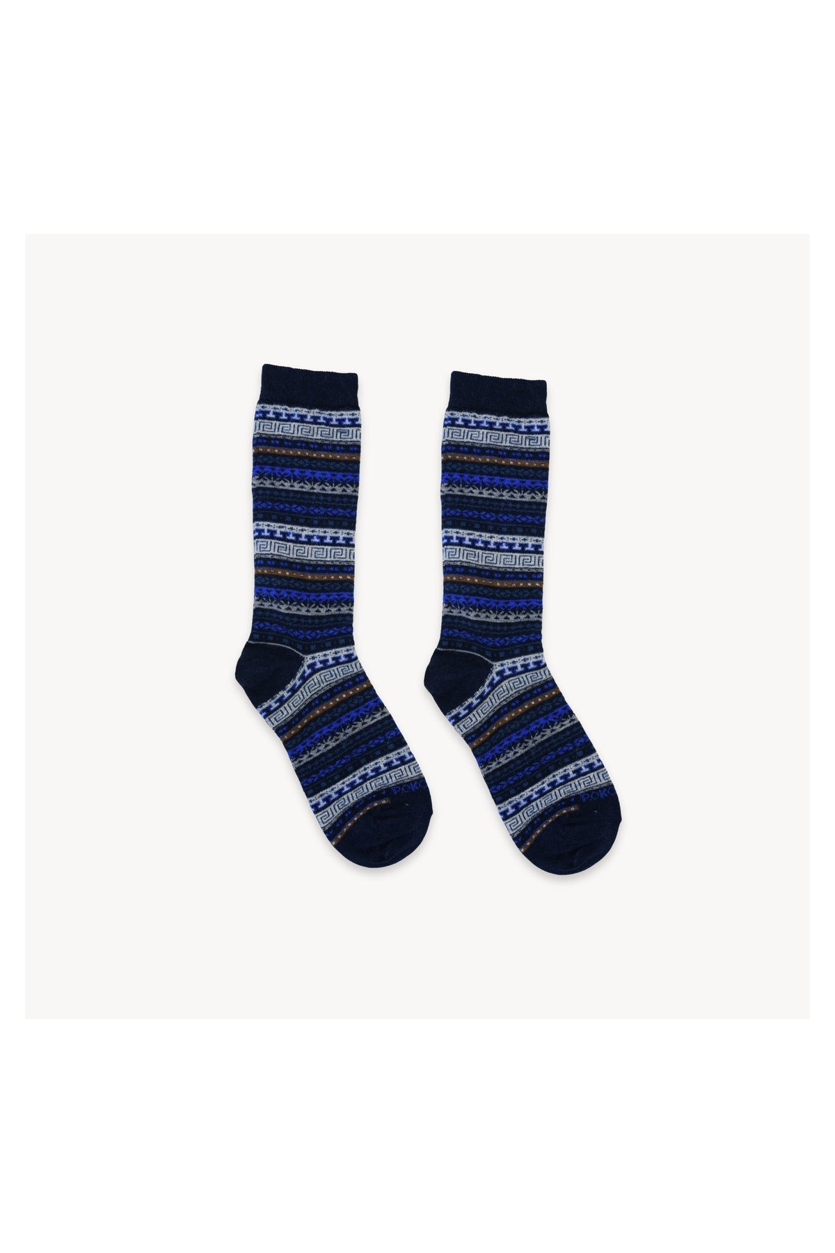 Pokoloko Crew Alpaca Socks in Lapis Lazuli, soft Peruvian baby alpaca crew socks