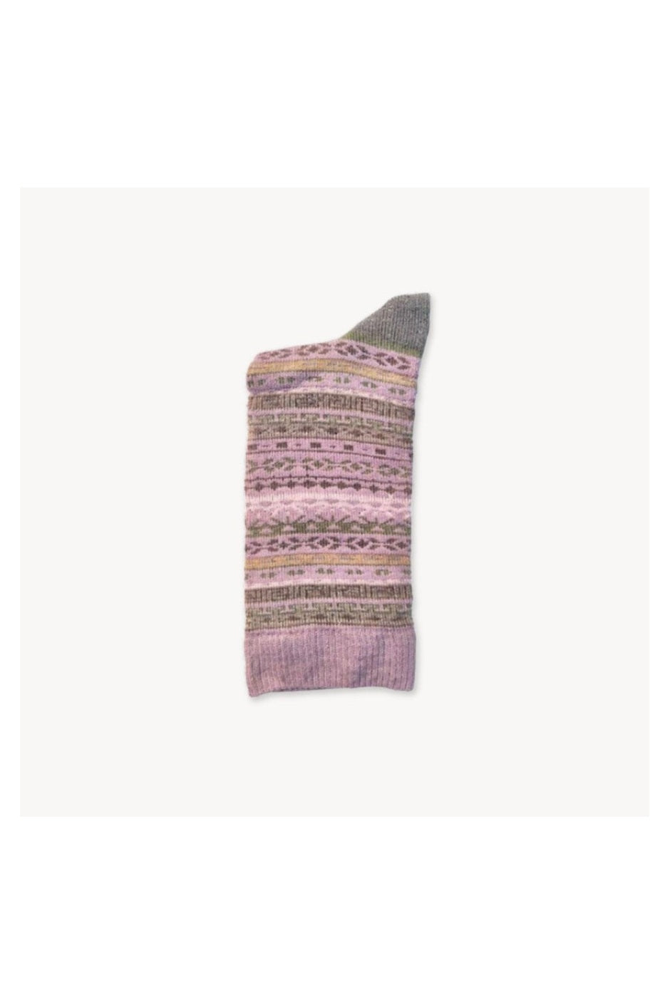 Pokoloko Crew Alpaca Socks in Dusty Rose, soft Peruvian baby alpaca crew socks