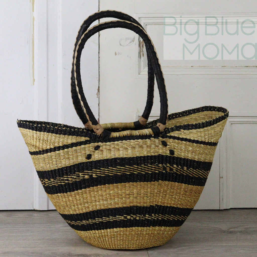 Big Blue Moma Shoulder Shopper - Natural Palette
