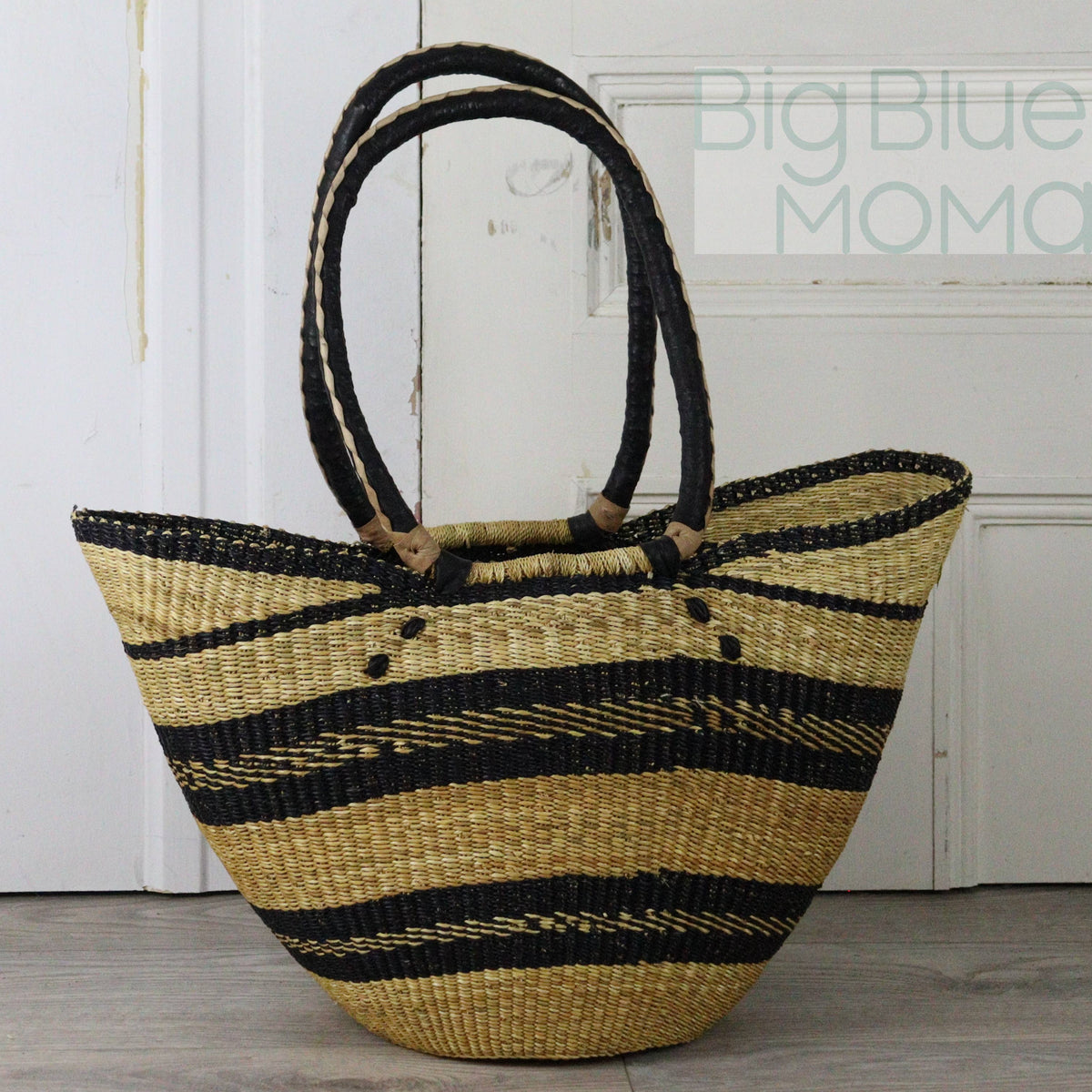 Big Blue Moma Shoulder Shopper - Natural Palette