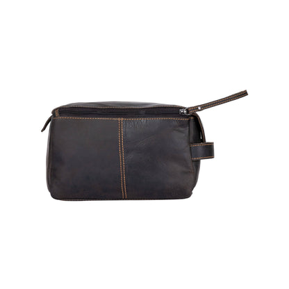 Greenwood Leather Darwin Travel Wash Bag - Sandal