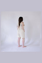 Pokoloko Crinkle Relaxed Shorts in Cream